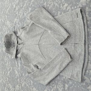 Beautiful Mondetta Light Gray Hoodie with Embroidery on Hood Size Small